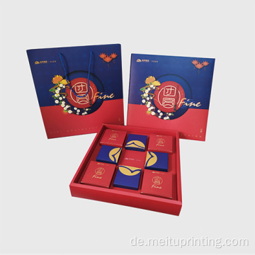 Benutzerdefinierte elegante Luxus Geschenk Mooncake Verpackung